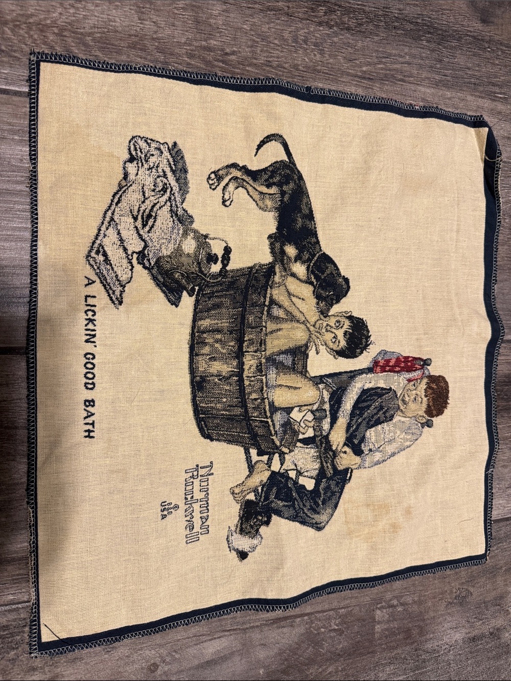 Norman Rockwell tapestry